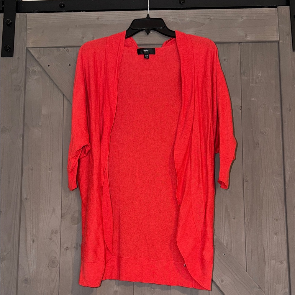 Mossimo Supply Co. Vibrant Coral Women's Cardigan